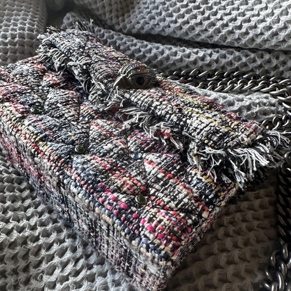Kurt Geiger Mini Kensington Recycled Tweed Crossbody Bag | NWOT - Picture 11 of 13
